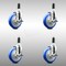 Service Caster 5 Inch 316SS Blue Poly Swivel 1-3/8 Inch Expanding Stem Caster Set Brake SCC SCC-SS316EX20S514-PPUBBLUE-TLB-138-4 - alternate 1